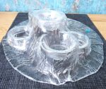 Textured Art Glass Candle Holder ‘’Volcano’’ - Image 2