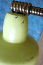 Vintage Mid-Century enameled metal bedside table lamp - Image 10