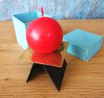 Mid Century Vintage Brutalist Style Candleholder for 1 candle