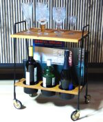 Vintage 1950’s/60’s serving trolley on wheels - Image 15