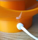 Iconic Vintage Estoplast Orange ‘'Mummu'’ Night Lamp - Image 4