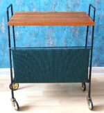 Vintage 1950’s/60’s serving trolley on wheels - Image 4