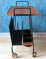 Vintage 1950’s/60’s serving trolley on wheels - Image 5