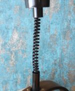 Vintage Mid-Century height-adjustable Teak & Acrylic pendant lamp Temde 327 - Image 7