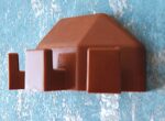 Vintage plastic three-hook coat rack - Image 3
