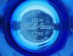 A set of 6 vintage Santa Marina Cobalt Blue Vidro Resistente glasses with rack - Image 11