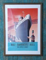 Vintage style Bali-Barbados-Bols alcohol advertising poster for pub's
