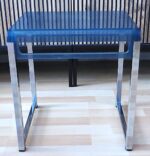 Blue Space Age Side Table designed by Marc Berthier for Prisunic - Image 3