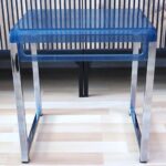 Blue Space Age Side Table designed by Marc Berthier for Prisunic - Image 5