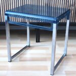 Blue Space Age Side Table designed by Marc Berthier for Prisunic