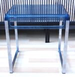 Blue Space Age Side Table designed by Marc Berthier for Prisunic - Image 4