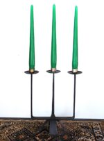 Mid Century Vintage Brutalist Style Candleholder for 3 candles
