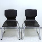 Set of two vintage children's chairs in the Bauhaus style Flötotto - Image 2
