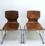 Set of two vintage children's chairs in the Bauhaus style Flötotto - Image 2