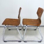 Set of two vintage children's chairs in the Bauhaus style Flötotto - Image 3