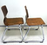 Set of two vintage children's chairs in the Bauhaus style Flötotto - Image 5