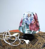 Vintage bedside lamp with ceramic base