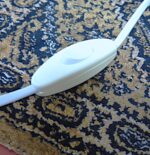 Vintage bedside lamp with ceramic base - Image 5