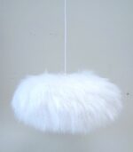 An impressive Scandinavian-designed furry ceiling lamp