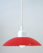 Vintage Soviet-era height-adjustable ceiling lamp