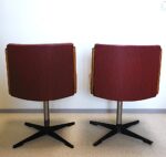 A pair of vintage Mid Century Modern Scandinavian design “Boomerang” lounge chairs - Image 4