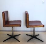 A pair of vintage Mid Century Modern Scandinavian design “Boomerang” lounge chairs - Image 5