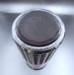 Vintage purple pressed glass flower vase “Ruutu” - Image 4