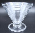 Set of four vintage pressed Martini glasses - Image 2
