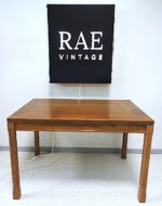 Vintage Scandinavian design small console table covered with walnut veneer - Image 2