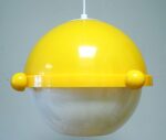 Soviet-era Space Age style round ceiling lamp - Image 2