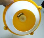 Soviet-era Space Age style round ceiling lamp - Image 6