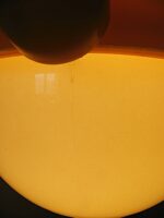 Soviet-era Space Age style round ceiling lamp - Image 8