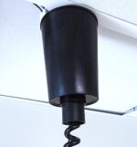 Soviet Space Age style height-adjustable Estoplast ceiling lamp Model 780 - Image 6