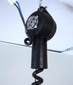 Soviet Space Age style height-adjustable Estoplast ceiling lamp Model 780 - Image 7