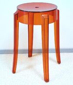 Charles Ghost bar stool designed by Philippe Starck for Kartell