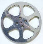 Vintage Soviet 16 mm cinema projector large film reel