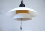 Soviet Space Age style height-adjustable Estoplast ceiling lamp Model 780 - Image 2