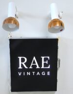 A pair of Soviet-era Space Age style Estoplast wall lamps Model 565 E