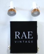 A pair of Soviet-era Space Age style Estoplast wall lamps Model 565 E