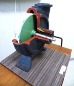 Vintage technical teaching aid - water pump model on a base - Image 5