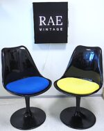 A pair of two Eero Saarinen style ''tulip'' chairs