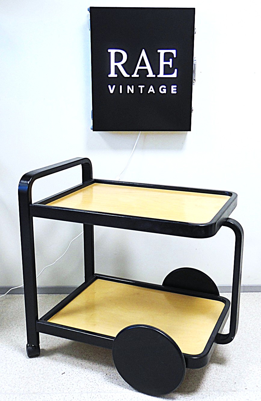 SAM_1187 Vintage birch wood serving table "LADY" - Image 1