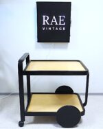 Vintage birch wood serving table "LADY" - Image 2