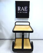 Vintage birch wood serving table "LADY" - Image 3