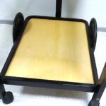 Vintage birch wood serving table "LADY" - Image 7