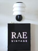 Vintage Space Age Estoplast wall lamp model 5003