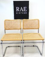 Vintage Bauhaus style icons, a pair of Cesca chairs designed by Marcel Breuer in 1928 - Image 2