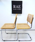Vintage Bauhaus style icons, a pair of Cesca chairs designed by Marcel Breuer in 1928 - Image 3