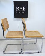 Vintage Bauhaus style icons, a pair of Cesca chairs designed by Marcel Breuer in 1928 - Image 5