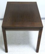 Vintage Scandinavian design small console table covered with walnut veneer - Image 3